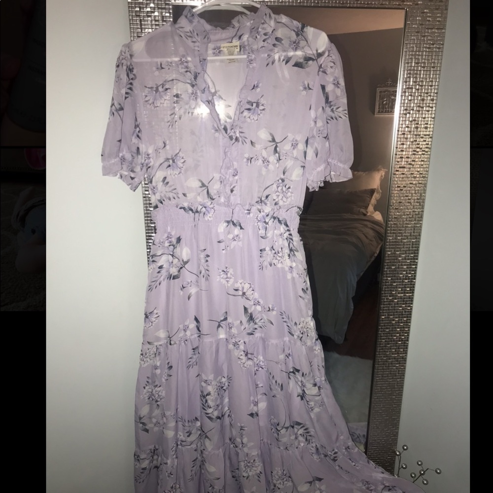 JR ladies lavender floral dress
